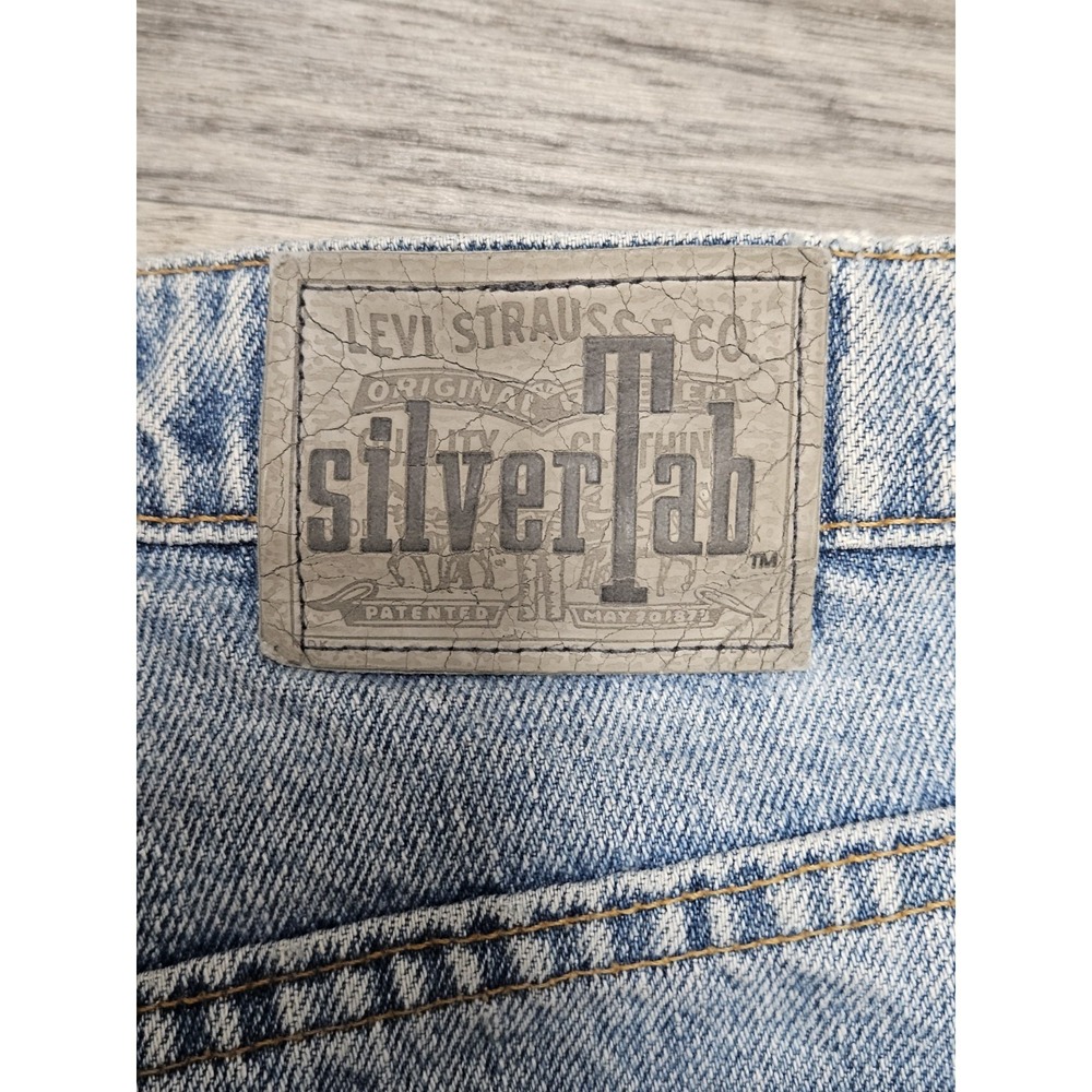 Vintage 90s Levi's Silvertab Baggy Purple Label Jeans Size 32X33 Grunge Skater - Picture 7 of 13